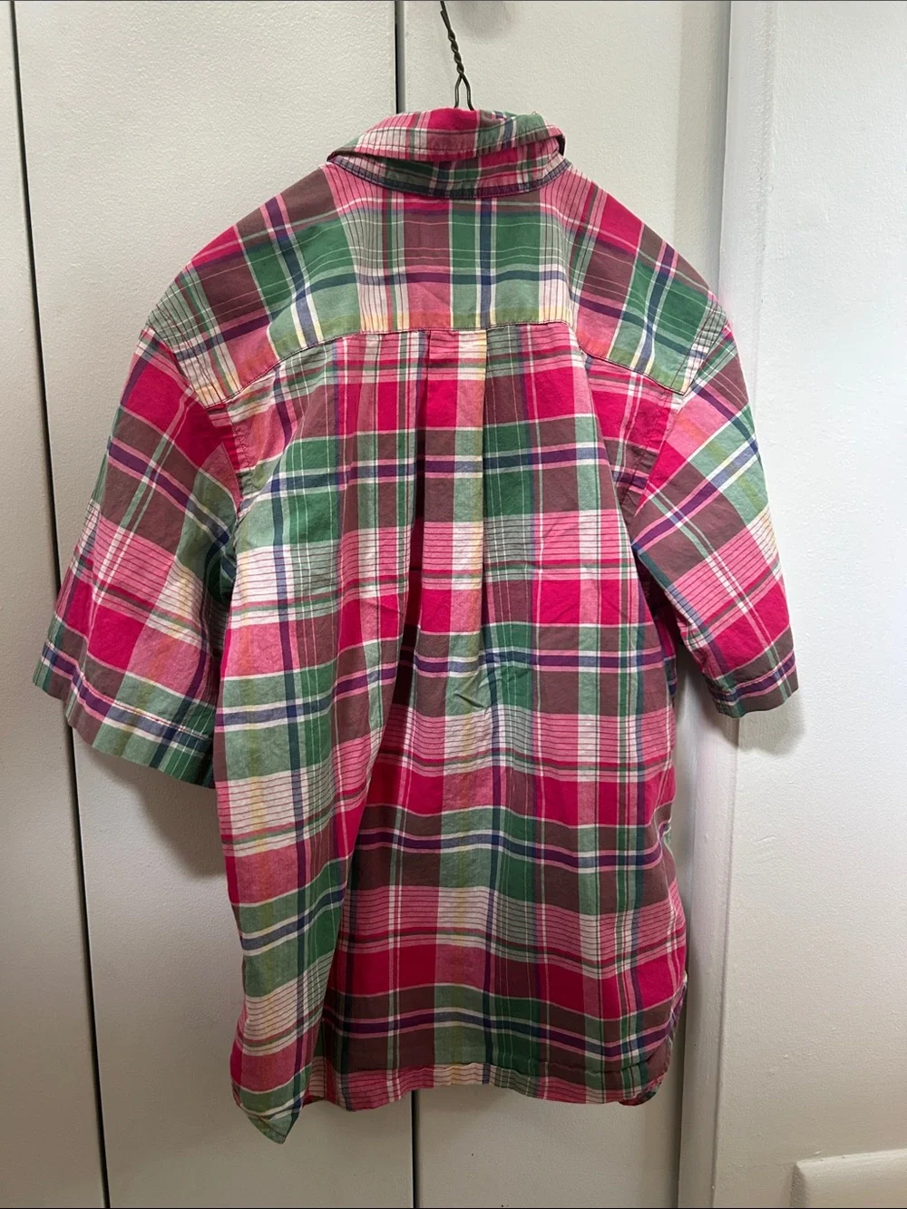 Ralph Lauren Short-Sleeve Plaid Button-Down Shirts Pink & Blue, Blue & Green